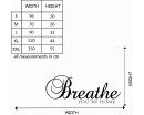 Breathe You're Home Quotes Wall Decal Family Vinyl Art Stickers